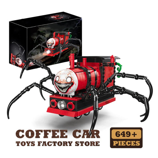 649Pcs Spider Train Model