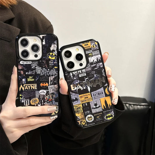 Cartoon Spider-Man & Batman Phone Case