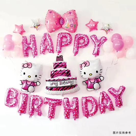 Cute Sanrio Hello Kitty Party Balloon Set
