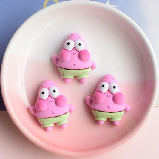 10pcs Cute SpongeBob SquarePants Shoe Decorations