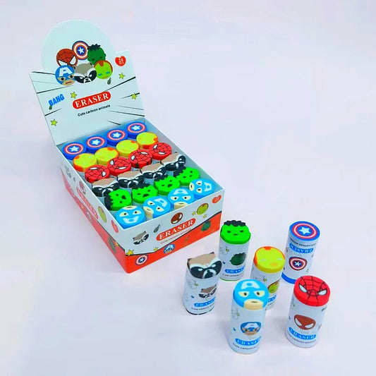 24pcs Avengers Spider-Man Erasers