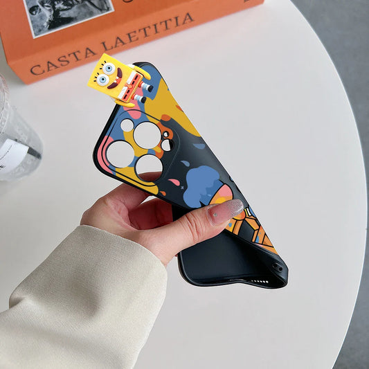 3D Doll SpongeBob Cartoon Phone Case for iPhone
