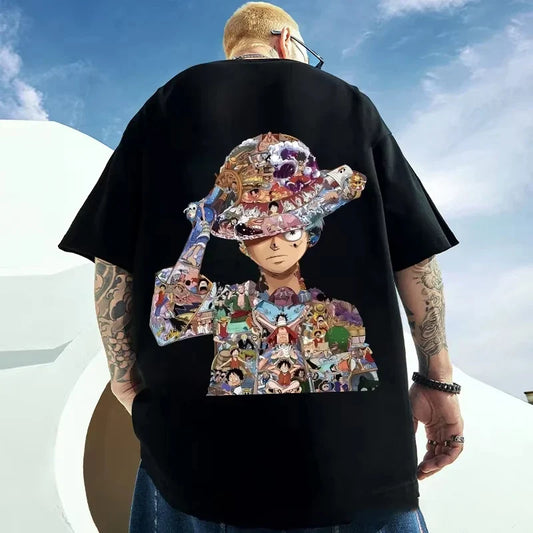 (Uniqlo) Anime ONE PIECE Monkey D. Luffy Printed Cotton T-Shirt