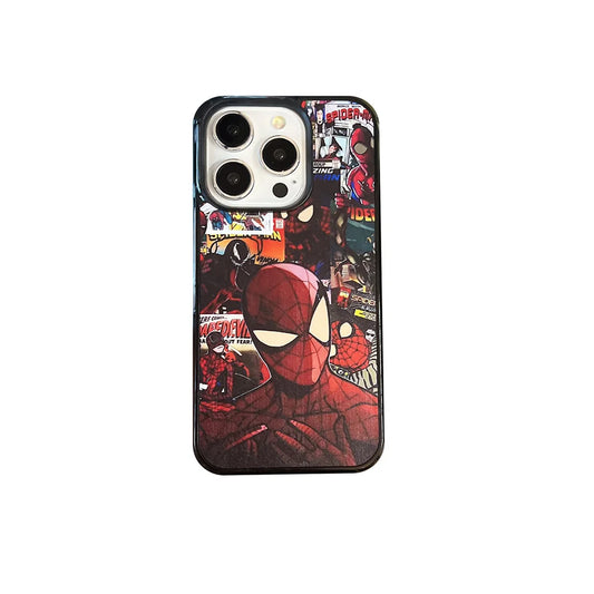 Cartoon Spider-Man & Batman Phone Case