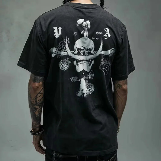(DOMIO) Anime One Piece Luffy Men &amp; Women Cotton Oversized T