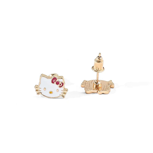 Sweet Sanrio Necklace & Hello Kitty Kawaii Earrings