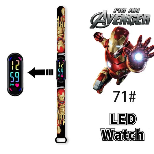 Disney Frozen & Spider-Man Children’s Anime Figure Bracelet Wristwatch