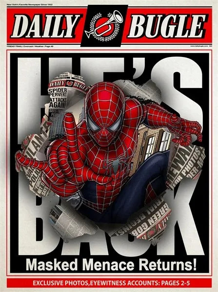 Disney Spider-Man Daily Newspaper Poster