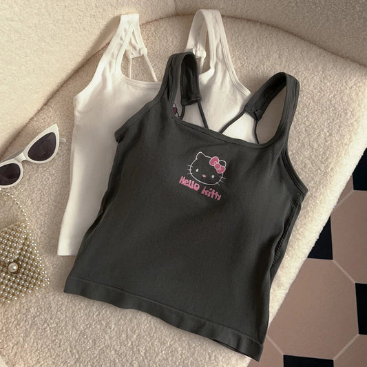 Sanrio Hello Kitty Y2K Fashion Cropped Top