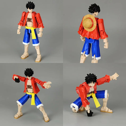3D Printed One Piece Luffy Action Figure