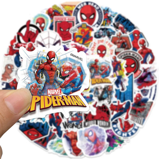 50pcs Cartoon Spider-Man Graffiti Stickers