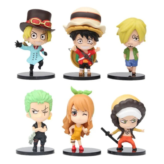 6pcs/set Anime One Piece Action Figures