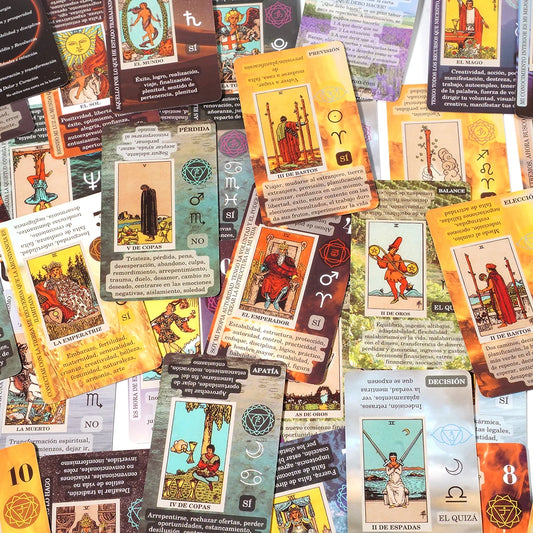 Tarot en Español para Principiantes – Baraja de 78 Cartas con Significados y Palabras Clave