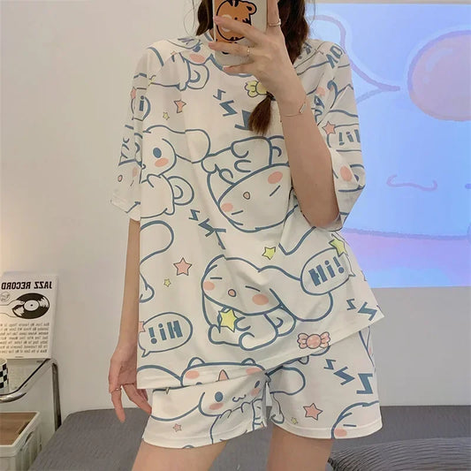 Miniso x Sanrio Cinnamoroll & Kuromi Pajama Set