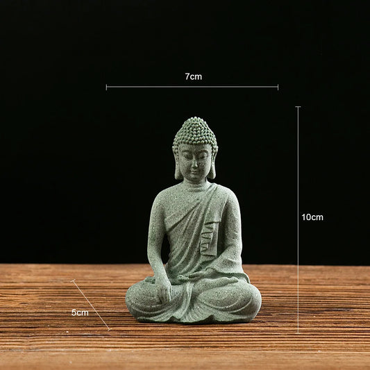 🧘♂️【Small Size】Buddha Statue – Mini Buddhism Figurine for Fish Tank & Desk Decor 🌊✨