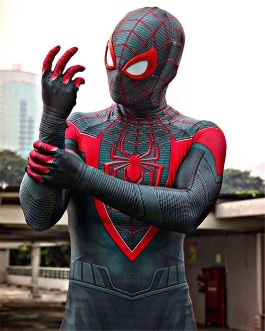 Adults Miles Morales PS5 Spider-Man Cosplay Costume