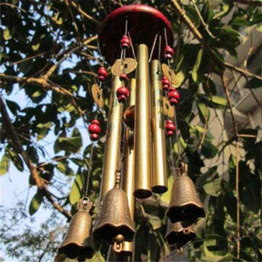 Large Metal Wind Chime – Church Bell Style Tubes for Outdoor Garden &amp; Good Luck