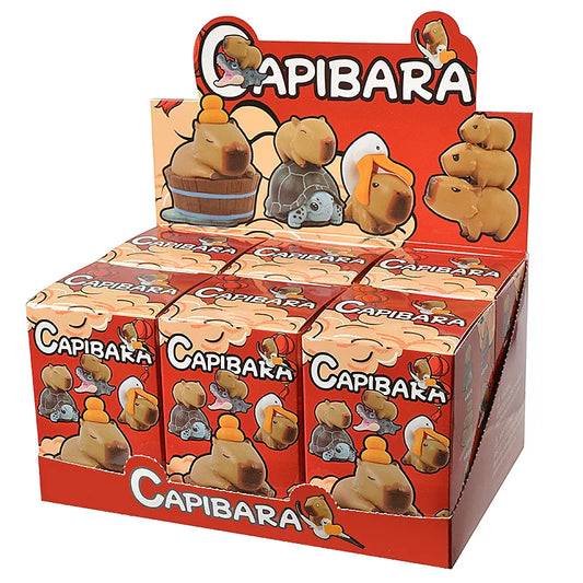 6Pcs Blind Box Capybara Animal Figure Set