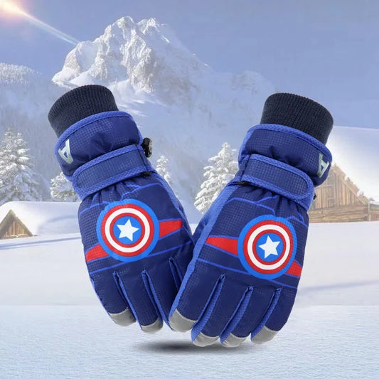 Hasbro Spider-Man Iron Man Elsa Princess Five-Finger Outdoor Gloves