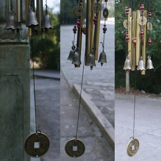 Guardian Wind Chimes – Handmade Metal Bell with Aluminum Tubes for Home & Garden Decor