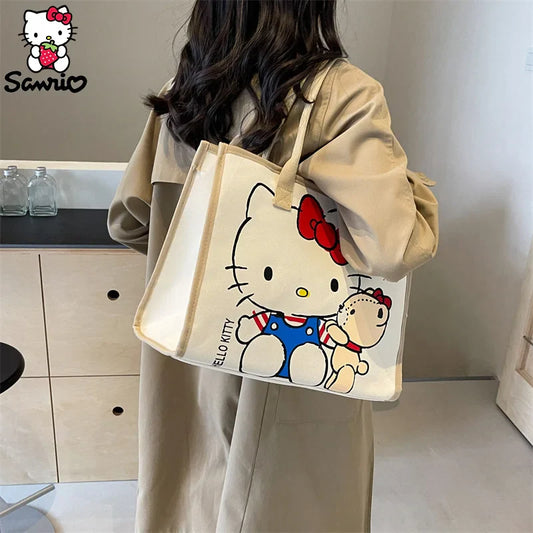 Hello Kitty Canvas Tote Bag