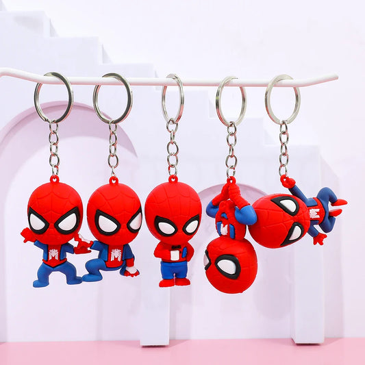5pcs Spider-Man Keychain Set