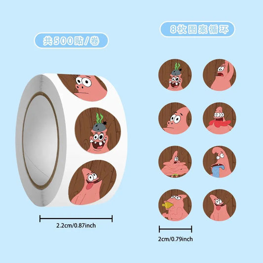 500PCS Cartoon Animation SpongeBob