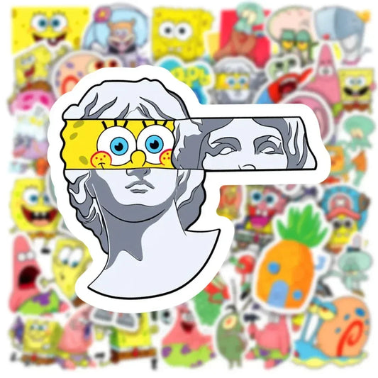 50PCS SpongeBob SquarePants & Patrick Star Stickers