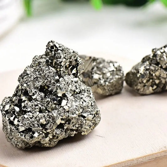 200g Natural Pyrite Raw Stone – Crystal Cluster Mineral for Energy & Home Decoration