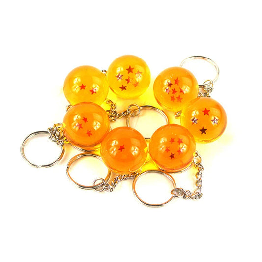 2.7cm 7PCS Dragon Ball Z Crystal Ball Keychain Set