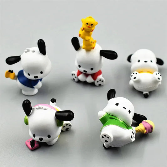 5Pcs Set Sanrio Anime Figure Dolls