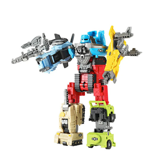 6 IN 1 Car Transformation Combined Robot