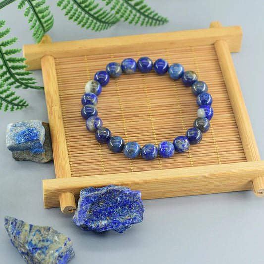 Real 5A Lapis Lazuli Beads Bracelet
