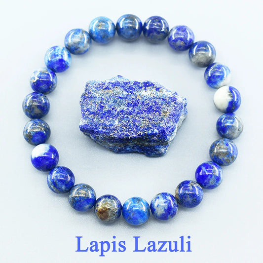 Real 5A Lapis Lazuli Beads Bracelet