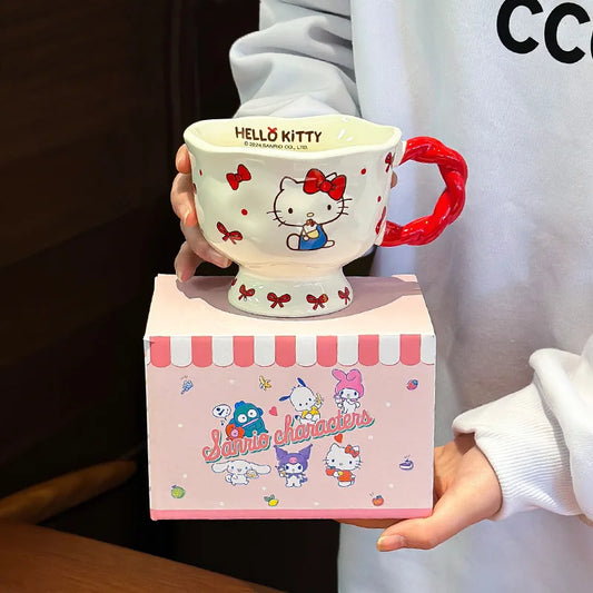 360ml New Sanrio High-Footed Ceramic Mug