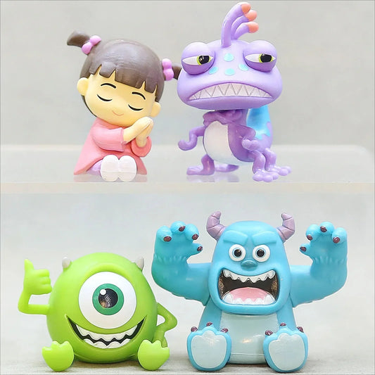 4Pcs Monsters, Inc. University Action Figures