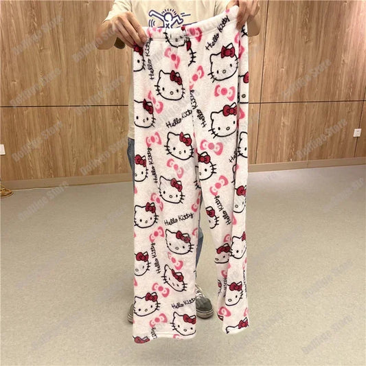 2025 Sanrio Hello Kitty Halloween Flannel Pajama Trousers
