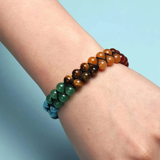 Chakra Treatment Crystal Bracelet – Adjustable Yoga & Meditation Beads for Women