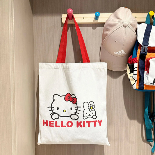 Anime Sanrio Hello Kitty Canvas Tote Bag