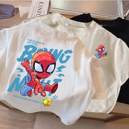 New Summer Spider-Man Cartoon T-Shirt