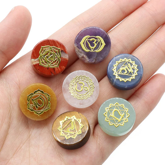 7Pcs Seven Chakras Natural Crystal Set