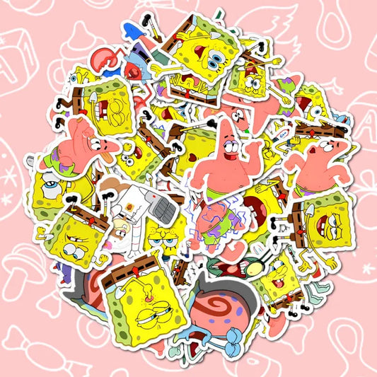 40PCS SpongeBob SquarePants Stickers Set
