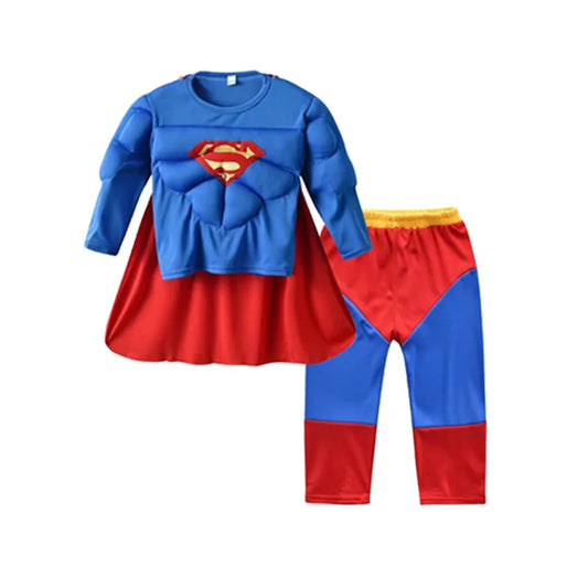 Spiderman Boys & Girls Muscle Costumes with Mask and Cloak