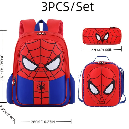 3pcs Marvel Spider-Man Backpack Set