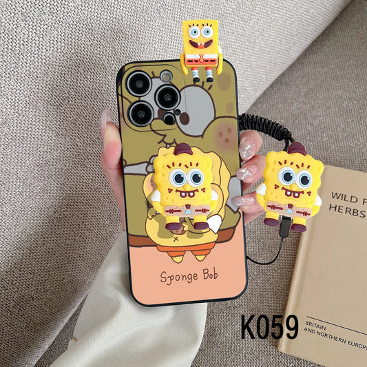 3D Doll SpongeBob Cartoon Phone Case for iPhone