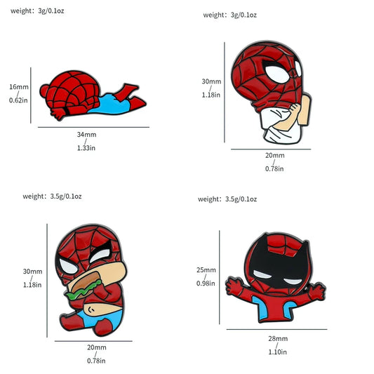 Spider Man Enamel Pins