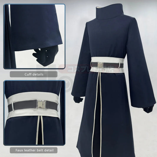 Anime Uchiha Obito Cosplay Costume – Adult Version Coat, Pants, Belt & Gloves for Cosplay & Events