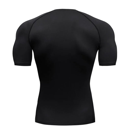 Men's Spider Print Compression Shirt
