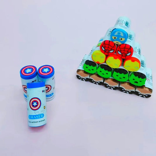 24pcs Avengers Spider-Man Erasers