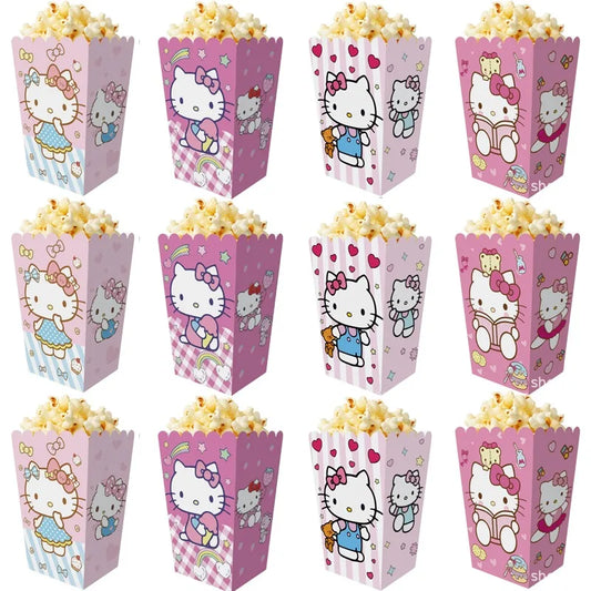 12Pcs/Set Sanrio Hello Kitty Theme Candy & Snack Boxes